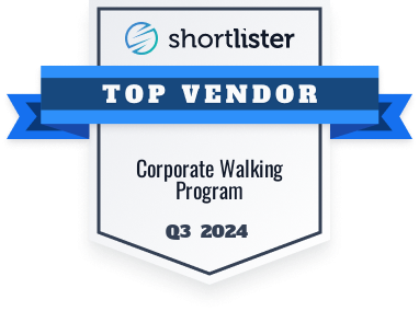 Shortlister Top Vendor Corporate Walking Program Badge for Q3 2024