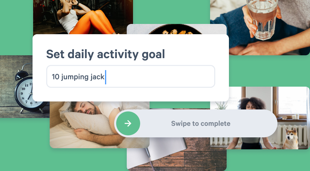 setting a daily activity goal in movespring